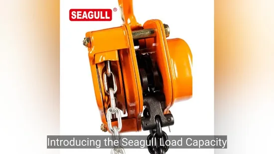Ручной цепной тали Seagull с ручным тяговым блоком для подъема крана