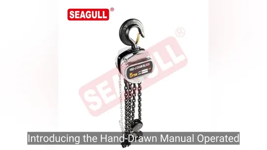 Ручной цепной подъемник Seagull 5 тонн, круглый, цепной, полиспастный блок