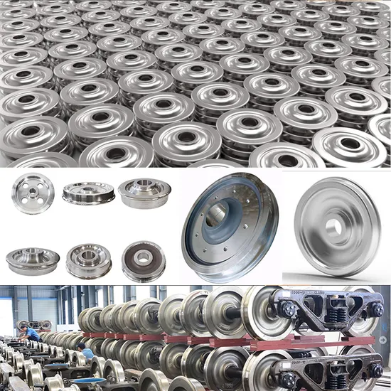 Durable Forged Industrial Steel Crane Rail Wheels Travelling Train Wheel Railway Wheel 