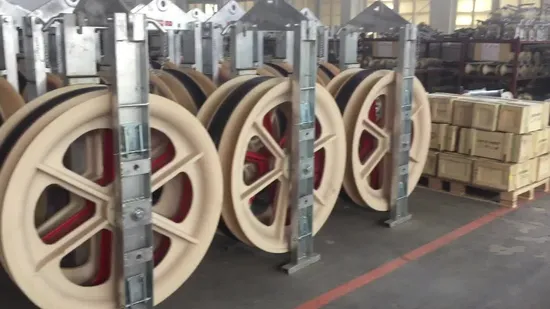 Блок-шкив для натяжения троса Dinge с нейлоновым алюминиевым тросом 120*60 мм