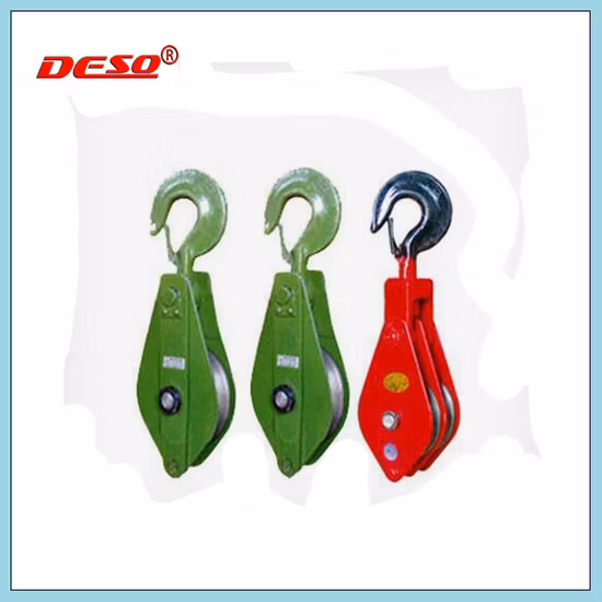 Блок тяговый одношкивный из сплава с крюком